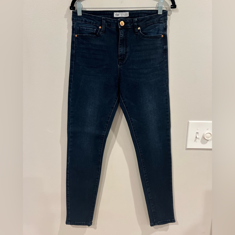 YMI Dark Denim Skinny Jeans Classic Style